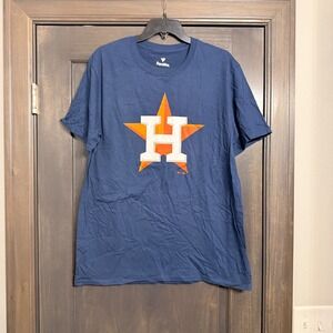 Fanatics NWOT Houston Astros Jose Altuve 27 Navy Blue T-Shirt‎ Mens Large L MLB